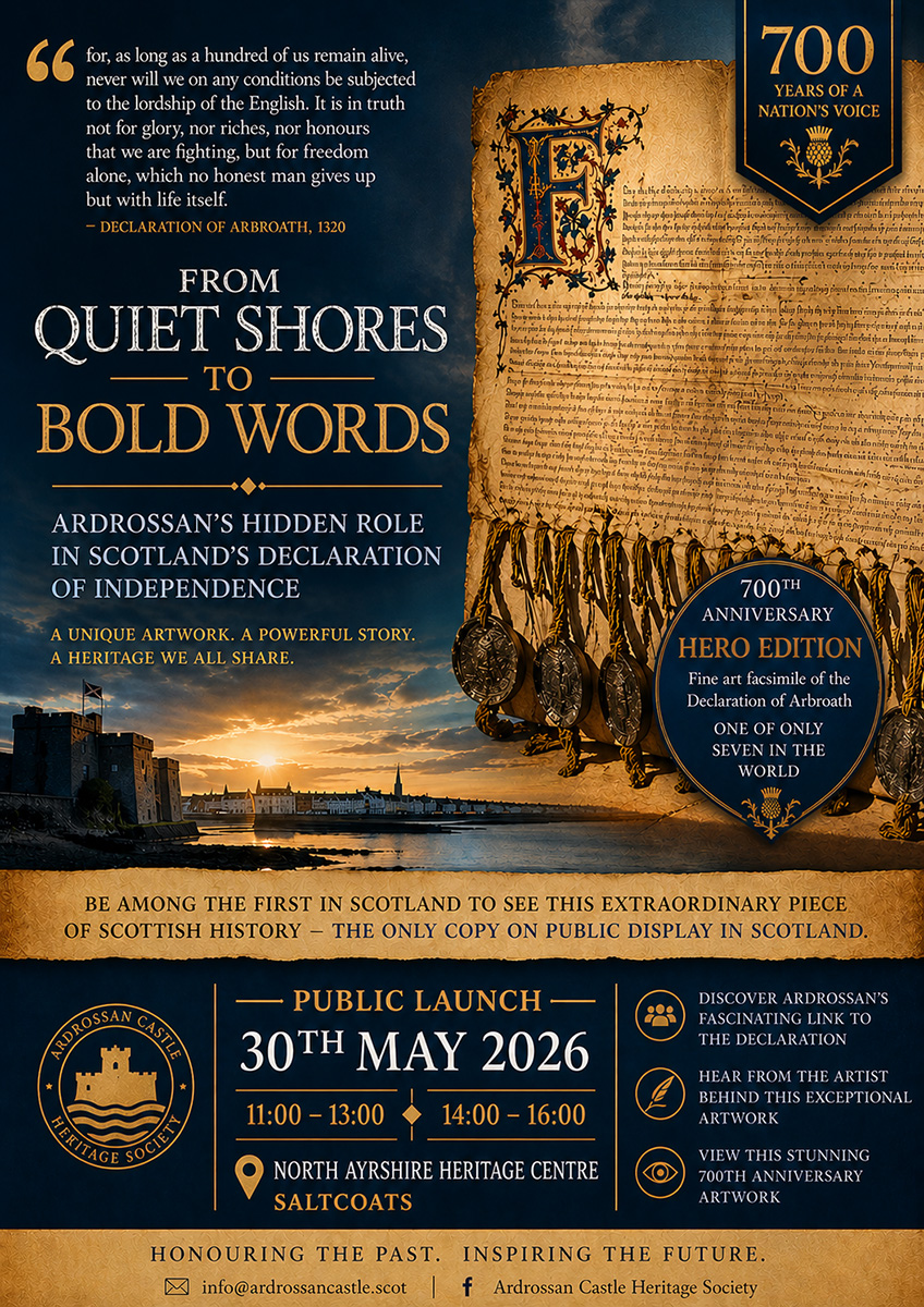 Featured image for “From Quiet Shores to Bold Words: The Declaration of Arbroath at the Heritage Centre”